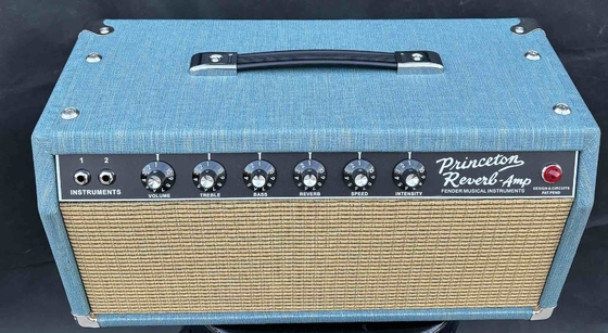 Gran ′64 Princeton Reverb Tubo Guitar Amp Head en Color Azul Fender Amp Clone Guitar Amplifier OEM proveedor