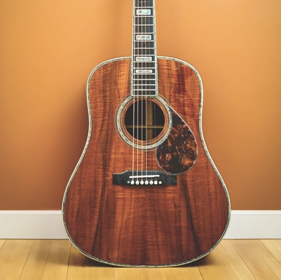 Custom Grand totalmente sólida madera cocobolo pequeña flor dreadnought guitarra 41 pulgadas AAA madera sólida copa koa, proveedor
