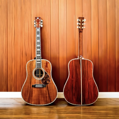 Custom Grand totalmente sólida madera cocobolo pequeña flor dreadnought guitarra 41 pulgadas AAA madera sólida copa koa, proveedor