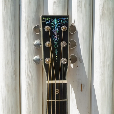 Navy Blue Solid Solid East Indian Rosewood Back Side OM Guitarra acústica 000-14 Fret Top de abeto europeo proveedor