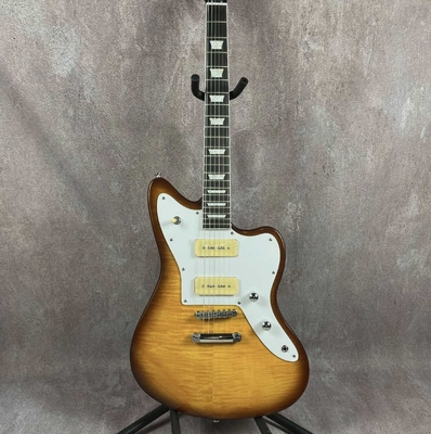 Guitarra eléctrica a medida con picapes P90 de cuerpo sólido de madera de rosa proveedor
