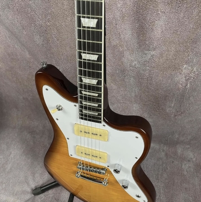 Guitarra eléctrica a medida con picapes P90 de cuerpo sólido de madera de rosa proveedor