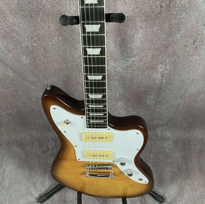 Guitarra eléctrica a medida con picapes P90 de cuerpo sólido de madera de rosa proveedor