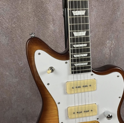 Guitarra eléctrica a medida con picapes P90 de cuerpo sólido de madera de rosa proveedor