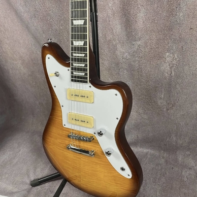 Guitarra eléctrica a medida con picapes P90 de cuerpo sólido de madera de rosa proveedor