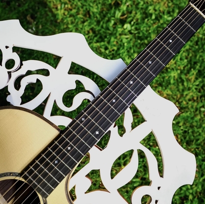 Guitarra acústica de madera sólida: obra maestra de madera sólida con estilo vintage proveedor
