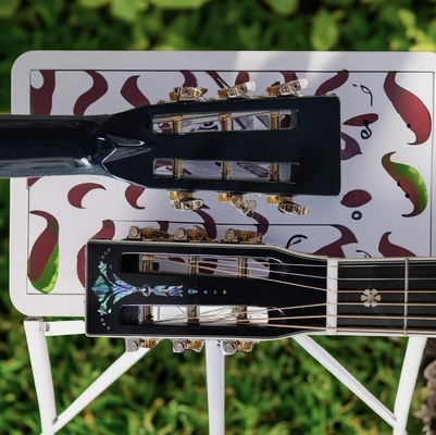 AAA Toda la madera maciza de caoba hecha a mano Custom OM Guitarra acústica zurda proveedor