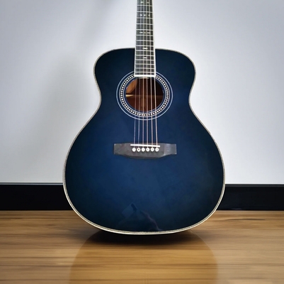 AAA Toda la madera maciza de caoba hecha a mano Custom OM Guitarra acústica zurda proveedor