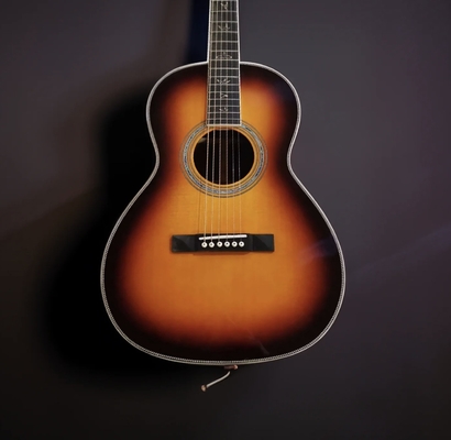 Guitarra hecha a mano con cola de paloma Guitarra acústica sólida KOA proveedor