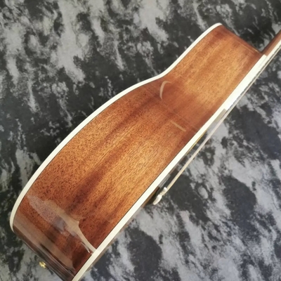 Guitarra acústica amarilla de madera maciza de 40 pulgadas de la serie OM42 estilo guitarra Martin proveedor