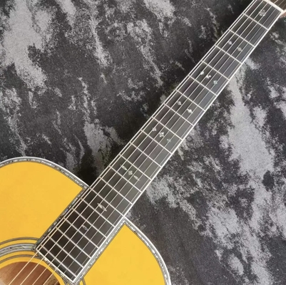 Guitarra acústica amarilla de madera maciza de 40 pulgadas de la serie OM42 estilo guitarra Martin proveedor