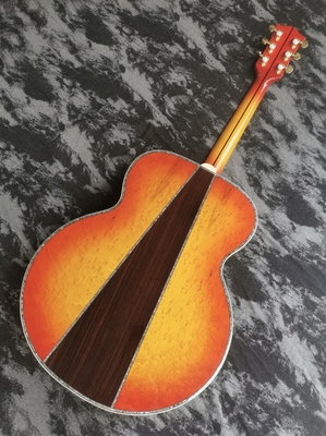 Guitarra acústica con incrustación de abulón pintada y brillante hecha a mano de la serie SJ200 de 43 pulgadas proveedor