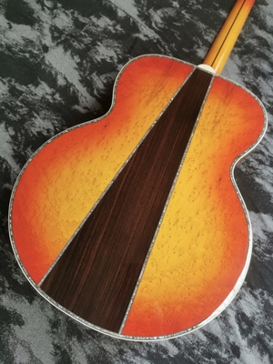 Guitarra acústica con incrustación de abulón pintada y brillante hecha a mano de la serie SJ200 de 43 pulgadas proveedor