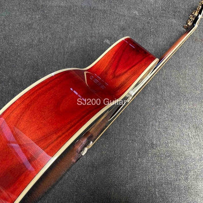 Guitarra acústica de estilo GB SJ200 Cocobolo con doble guía proveedor