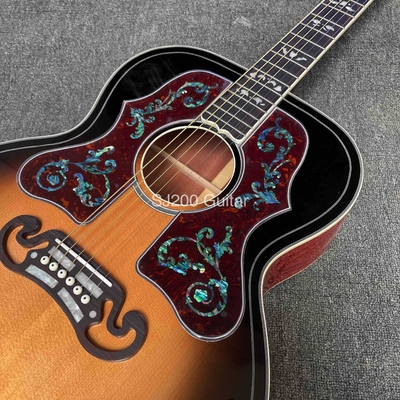 Guitarra acústica de estilo GB SJ200 Cocobolo con doble guía proveedor