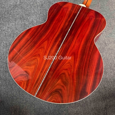 Guitarra acústica de estilo GB SJ200 Cocobolo con doble guía proveedor