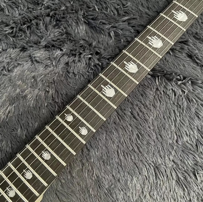 Guitarra eléctrica Explorer con tablero de madera de rosa, color blanco crema, de alta calidad proveedor
