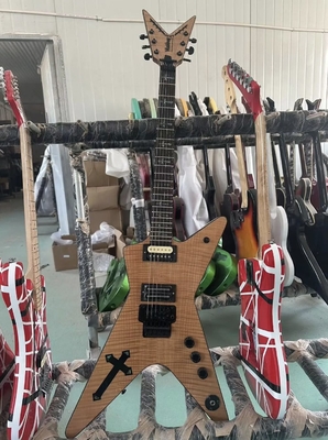 Guitarra eléctrica de madera de rosa de forma irregular proveedor