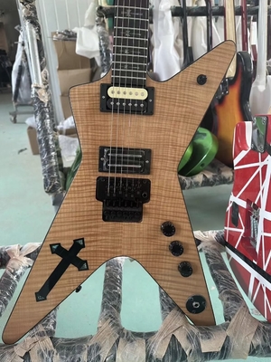 Guitarra eléctrica de madera de rosa de forma irregular proveedor