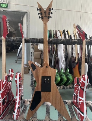 Guitarra eléctrica de madera de rosa de forma irregular proveedor
