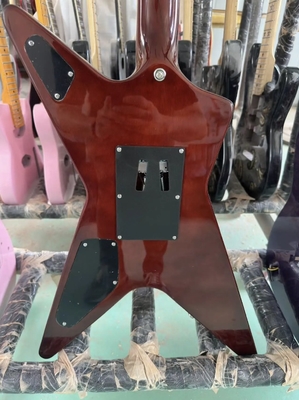 Cuerpo personalizado especial Washburn Dimebag Darrell Rojo Negro Rayas Guitarra eléctrica Guitarra eléctrica de alta gama proveedor