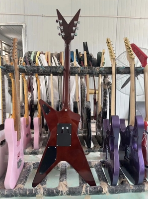 Cuerpo personalizado especial Washburn Dimebag Darrell Rojo Negro Rayas Guitarra eléctrica Guitarra eléctrica de alta gama proveedor