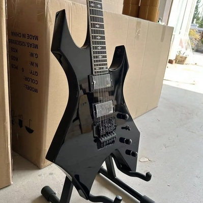 Guitarra eléctrica personalizada.C.Rich &quot;Warlock&quot; con Floyd Rose Vibrato Puente de bloqueo de cuerda Nut de recogida activa proveedor