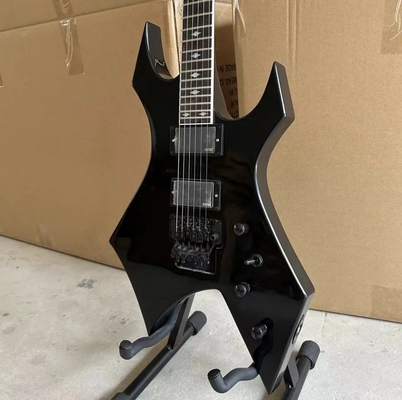 Guitarra eléctrica personalizada.C.Rich &quot;Warlock&quot; con Floyd Rose Vibrato Puente de bloqueo de cuerda Nut de recogida activa proveedor