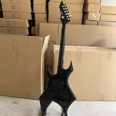 Guitarra eléctrica personalizada.C.Rich &quot;Warlock&quot; con Floyd Rose Vibrato Puente de bloqueo de cuerda Nut de recogida activa proveedor