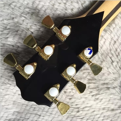 Guitarra eléctrica personalizada Hollow Byrdland Color de madera Oro Hardware Archtop proveedor
