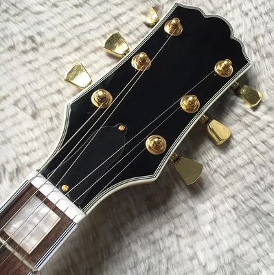 Guitarra eléctrica personalizada Hollow Byrdland Color de madera Oro Hardware Archtop proveedor