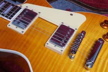 Les está en stock 1959 R9 honey burst Paul LP estilo estándar mejor tigre fuego guitarra eléctrica, Instrumentos musicales envío gratis proveedor