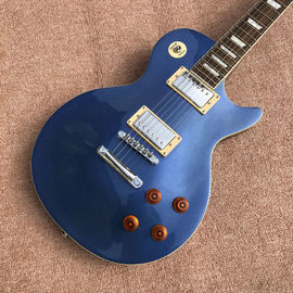 Custom Shop LP Standard 1959 R9 guitarra eléctrica, azul metálico, guitarra eléctrica Rosewood con caja dura, envío gratuito proveedor