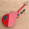 Guitarra eléctrica de alta calidad de nueva forma LP guitarra personalizada de madera de arce acolchada con cuello de cuerpo de caoba rosal proveedor