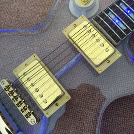 Guitarra eléctrica acrílica estándar de alta calidad, madera de rosa Fingerboard luz LED LP 1959 R9 guitarra eléctrica, envío gratuito proveedor