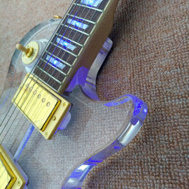 Guitarra eléctrica acrílica estándar de alta calidad, madera de rosa Fingerboard luz LED LP 1959 R9 guitarra eléctrica, envío gratuito proveedor