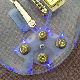 Guitarra eléctrica acrílica estándar de alta calidad, madera de rosa Fingerboard luz LED LP 1959 R9 guitarra eléctrica, envío gratuito proveedor