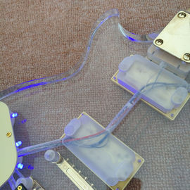 Guitarra eléctrica acrílica estándar de alta calidad, madera de rosa Fingerboard luz LED LP 1959 R9 guitarra eléctrica, envío gratuito proveedor