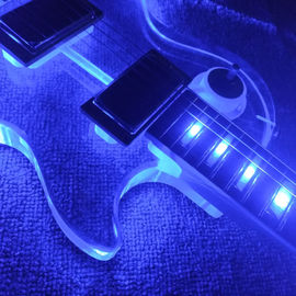 Guitarra eléctrica acrílica estándar de alta calidad, madera de rosa Fingerboard luz LED LP 1959 R9 guitarra eléctrica, envío gratuito proveedor