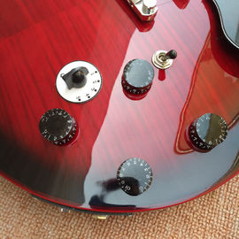 Nueva guitarra eléctrica de cuerpo hueco de alta calidad 335 jazz, Maple top &amp; back Guitarra eléctrica de salida de doble tono, envío gratuito proveedor