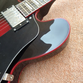 Nueva guitarra eléctrica de cuerpo hueco de alta calidad 335 jazz, Maple top &amp; back Guitarra eléctrica de salida de doble tono, envío gratuito proveedor