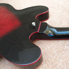 Nueva guitarra eléctrica de cuerpo hueco de alta calidad 335 jazz, Maple top &amp; back Guitarra eléctrica de salida de doble tono, envío gratuito proveedor