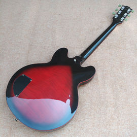 Nueva guitarra eléctrica de cuerpo hueco de alta calidad 335 jazz, Maple top &amp; back Guitarra eléctrica de salida de doble tono, envío gratuito proveedor