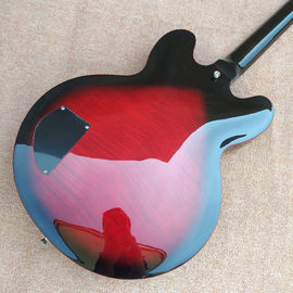 Nueva guitarra eléctrica de cuerpo hueco de alta calidad 335 jazz, Maple top &amp; back Guitarra eléctrica de salida de doble tono, envío gratuito proveedor