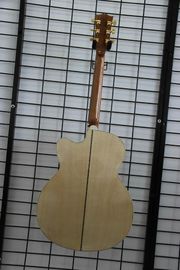 Envío gratuito China hecha a mano J2002 la naturaleza cortó la guitarra acústica eléctrica proveedor