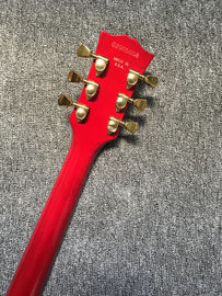 Guitarra clásica de jazz rojo ES 335 sistema de tremolo bigsby tablero de dedos de ébano guitarra eléctrica de jazz envío gratuito proveedor