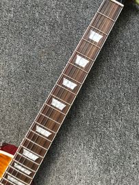 LP 1959 R9 Guitarra eléctrica Tiger Flame con hardware Chrome lujo terminado con hardware Chrome LP estándar Electri proveedor