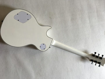 Venta al por mayor Cibson LP Custom 1960 guitarra eléctrica tablero de madera de rosa con incrustación madre Perla Real Gran diamante en blanco proveedor