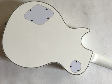 Venta al por mayor Cibson LP Custom 1960 guitarra eléctrica tablero de madera de rosa con incrustación madre Perla Real Gran diamante en blanco proveedor
