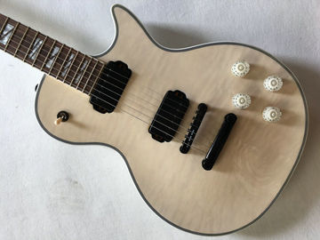 Venta al por mayor Cibson LP Custom 1960 guitarra eléctrica tablero de madera de rosa con incrustación madre Perla Real Gran diamante en blanco proveedor